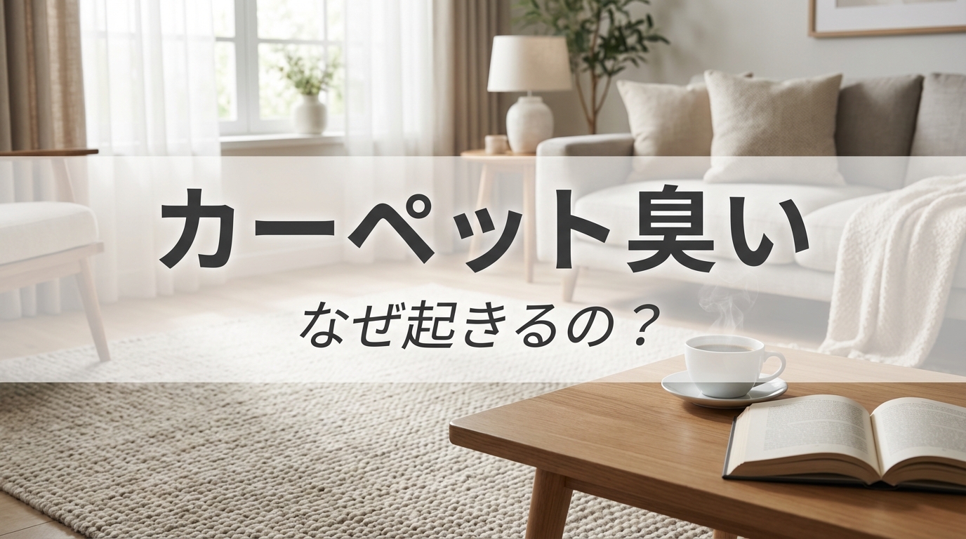 カーペット 臭い なぜ起きるの?