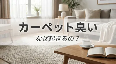カーペットが臭い原因は？急に臭う理由と今すぐできる対処法