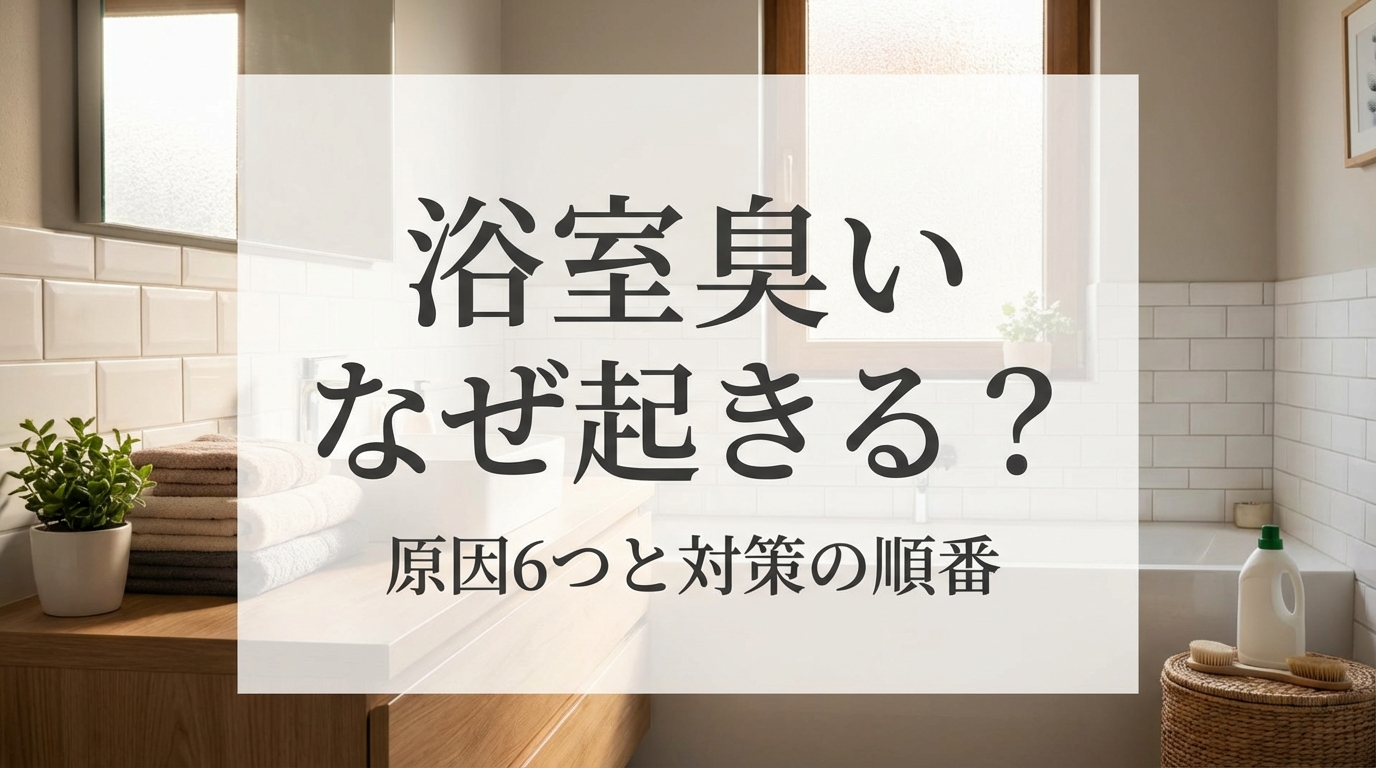 浴室 臭い なぜ起きる？原因6つと対策の順番