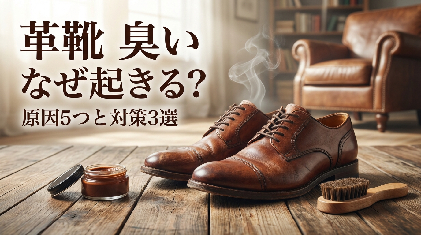 革靴 臭い なぜ起きる?原因5つと対策3選