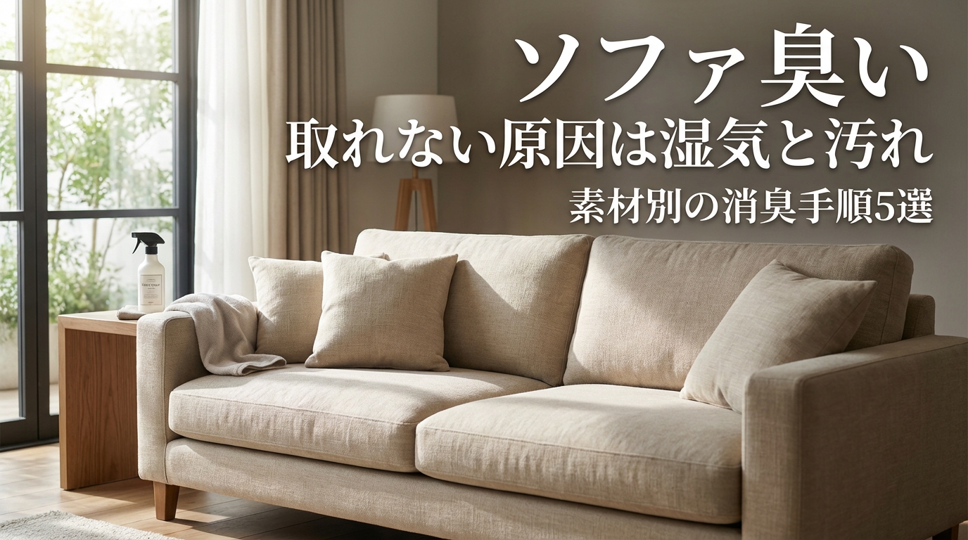 ソファの臭いが取れない原因と対処法