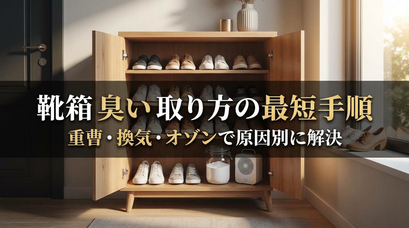 靴箱 臭い 取り方の最短手順｜重曹・換気・オゾンで原因別に解決