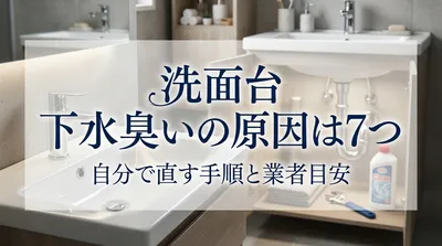 洗面台 下水臭いの原因は7つ｜自分で直す手順と業者目安