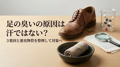 足の臭いの原因は汗ではない？3要因と悪臭物質を整理して対策へ
