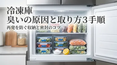 冷凍庫が臭い時の原因と取り方3手順｜再発を防ぐ収納と密封のコツ